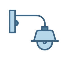 Decorative blue wall lamp, fixture, modern style design