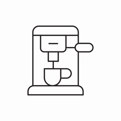 Coffee machine professional icon vector sign