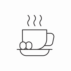 cup of coffee icon vector sign