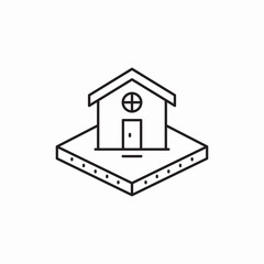 house home landscape icon vector sign