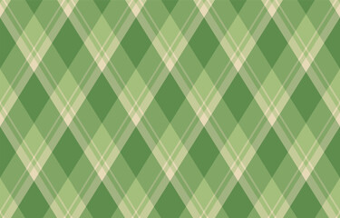 Serene green and beige diagonal plaid pattern.  Perfect for textile design, wallpaper, or website backgrounds.  Subtle yet stylish, this image evokes a sense of calm and nature.