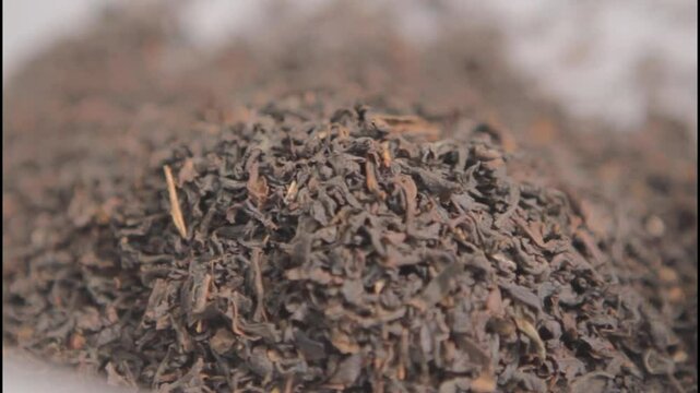 Tea Leaves in Handheld shot