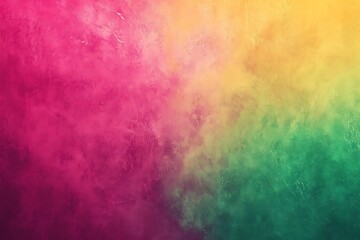 Abstract colorful gradient background with pink, yellow, and green smoky effect