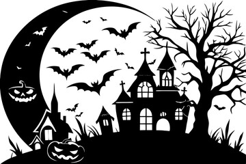 spooky halloween background