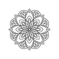 Obraz premium black and white mandala