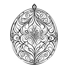 Stylized Vintage Pattern with Seamless Motifs