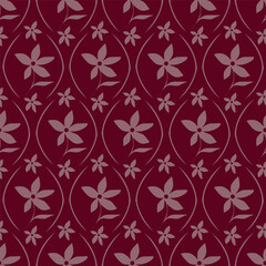 Vintage Floral patterns seamless background border embroidery ethnic batik retro. Flower motifs paisley batik. Blue silhouette watercolour flowers ikat design hand drawn. Vector illustration