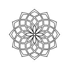 Obraz premium black and white mandala