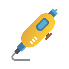 Rotary tool vector illustration, grinder machine icon vector