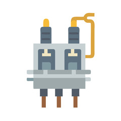 Illustration of an electronic component on a black background