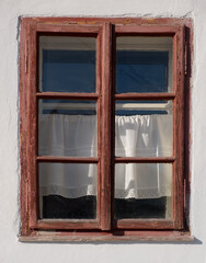 old wooden window