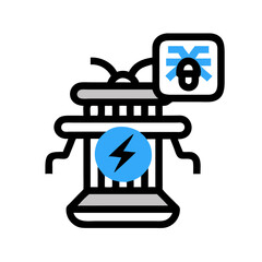 Eco-Friendly Energy Generator with Sustainable Symbol Illustration
