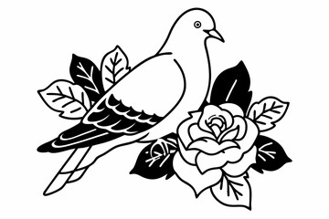 vector illustration of a bird