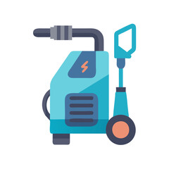 Electric Pressure Washer Icon, Cleaning Equipment for Power Washing
