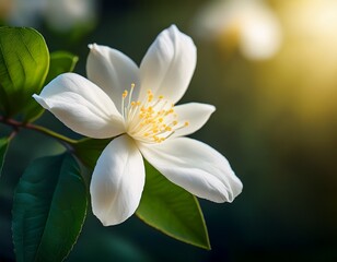 Fototapeta premium beautiful white jasmine flower