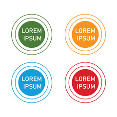 Vector sticker set with new sale tags and discount price bubbles for web design