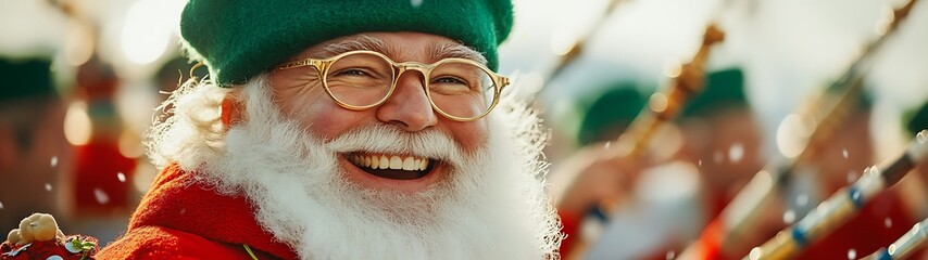Santa Claus Holiday Cheer Crowd