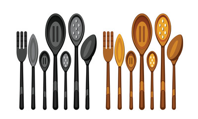 Handcrafted Wooden Spoon Set – Eco-Friendly Kitchen Utensils for Cooking, Serving & Gifting | Rustic Natural Wood Flatware