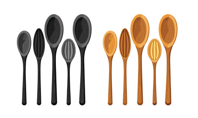 Handcrafted Wooden Spoon Set – Eco-Friendly Kitchen Utensils for Cooking, Serving & Gifting | Rustic Natural Wood Flatware