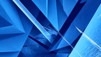 Abstract geometric blue shapes overlapping with textured background. Dynamic motion graphic design for technology, digital media or futuristic projects. - Powered by Adobe