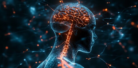 The condition of Cerebral Palsy involves muscle spasms and motor impairment, typically illustrated by a child's stiff, uncontrolled movements, with highlighted brain regions impacting motor function