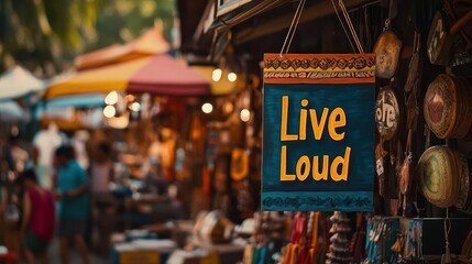 Naklejka premium A vibrant market stall, displaying a 