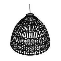 Handwoven Bamboo Lampshade – Boho Natural Pendant Light Cover for Ceiling or Table Lamp | Eco-Friendly Rattan Lighting Décor