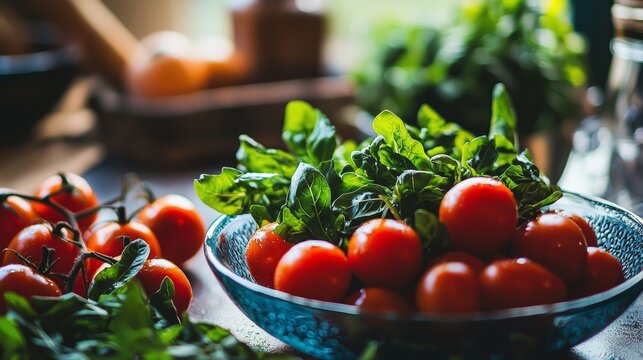 Chef tossing vegetables mid-air in a cooking performance