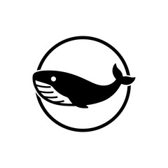 Whale in a Circle Logo
