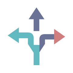 Directional Arrow Icon Representing Strategic Planning and Directional Guidance