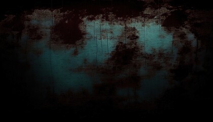 Fototapeta premium spooky blue grunge texture with drips for halloween design in web and print media