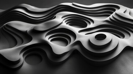 Elegant fine white lined texture on matte gray background for stylish product displays or mockups