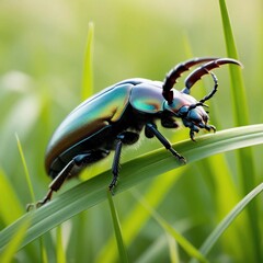 beetle in the grass