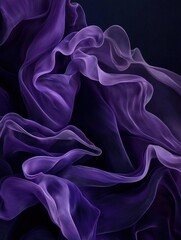 Obraz premium Abstract digital art piece that appears to be made up of wavy lines that create a sense of movement and depth.