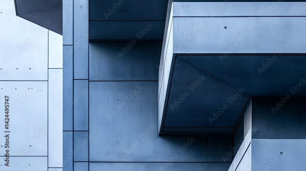 Aufkleber Modern architecture showing geometric shapes and building abstract design