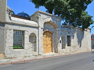 Fototapeta premium Located in Istanbul, Turkey, Gevherhan Sultan Madrasa was built by Mimar Sinan in the 16th century.