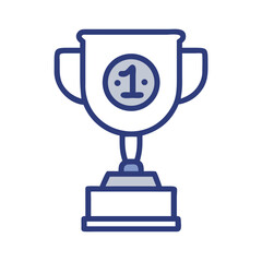 Trophy Icon Representing First Place Award and Achievement Recognition