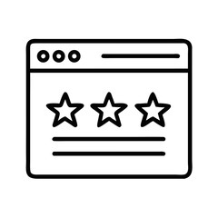 Website with Stars Icon Representing Celebration and Festive Web Design