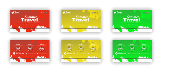 Social media post and bundle web banner template for travel, dl flyer, story, business cards, id cards, youtube cover, fb cover, t shirt, watch product, linkedin templates, cup,
mobile product