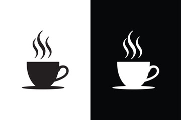 Coffee Cup icon vector on White Background ,Vector Art Illustration on white background.