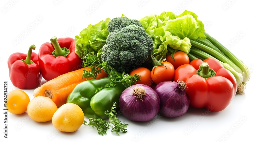 Aufkleber fresh vegetables creating a colorful and healthy still life