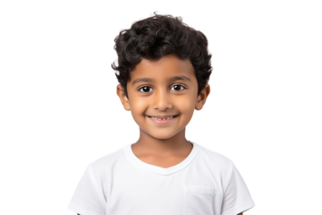 Smiling Indian Boy on Transparent Background – Happy Child Cutout, Isolated PNG, Joyful Expression – Ideal for Web, Education, Advertising, Family, or Cultural Design Projects, PNG cut out.