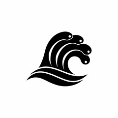 creative details Ocean Wave Icon vector Illustration
