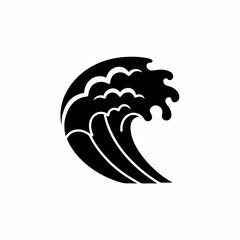 creative details Ocean Wave Icon vector Illustration