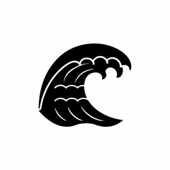 creative details Ocean Wave Icon vector Illustration