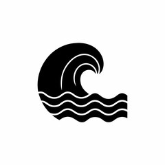 creative details Ocean Wave Icon vector Illustration