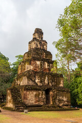 Satmahal Prasada, a 12th-century step pyramid in Polonnaruwa, Sri Lanka, possibly a Buddhist stupa