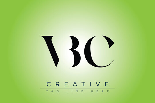VBC abstract letter logo design. This logo is designed by three abstract letters.