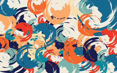 Obraz premium abstract seamless pattern with brushstrokes in bold 