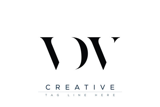 VDV abstract letter logo design. This logo is designed by three abstract letters.